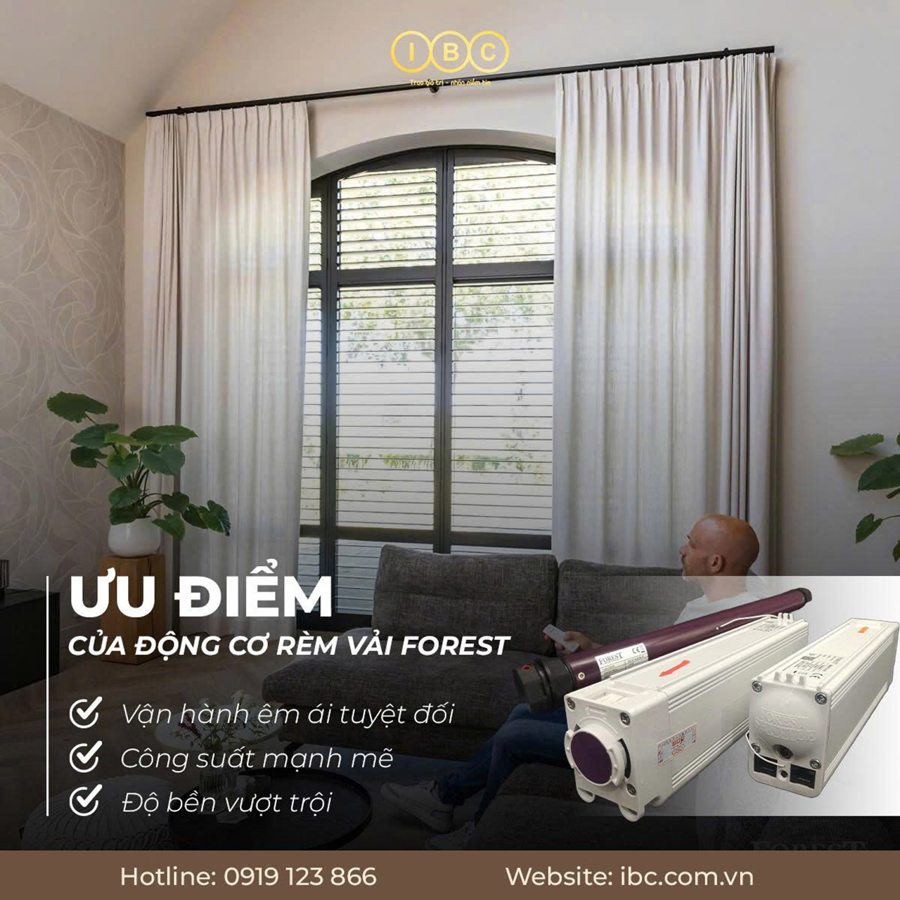 động cơ rèm vải