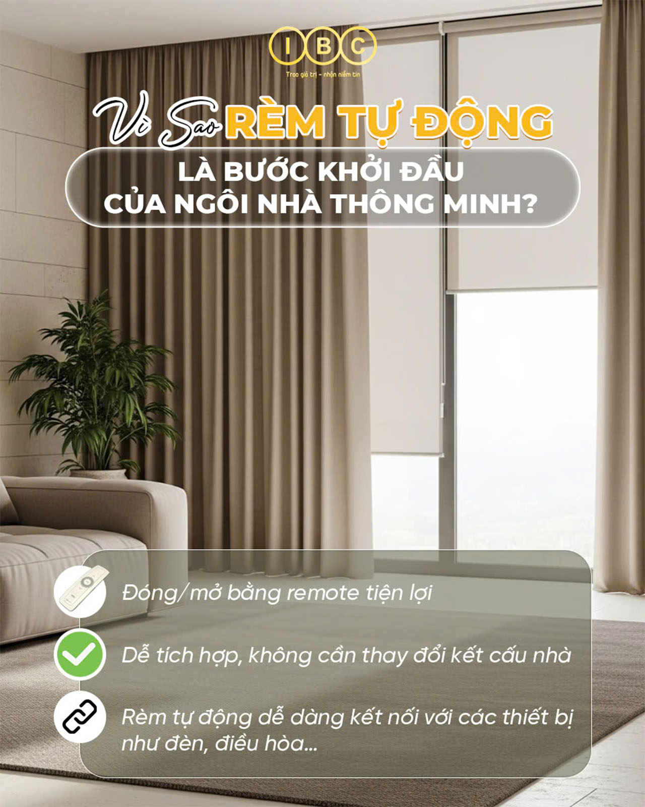 động cơ rèm cuốn tự động