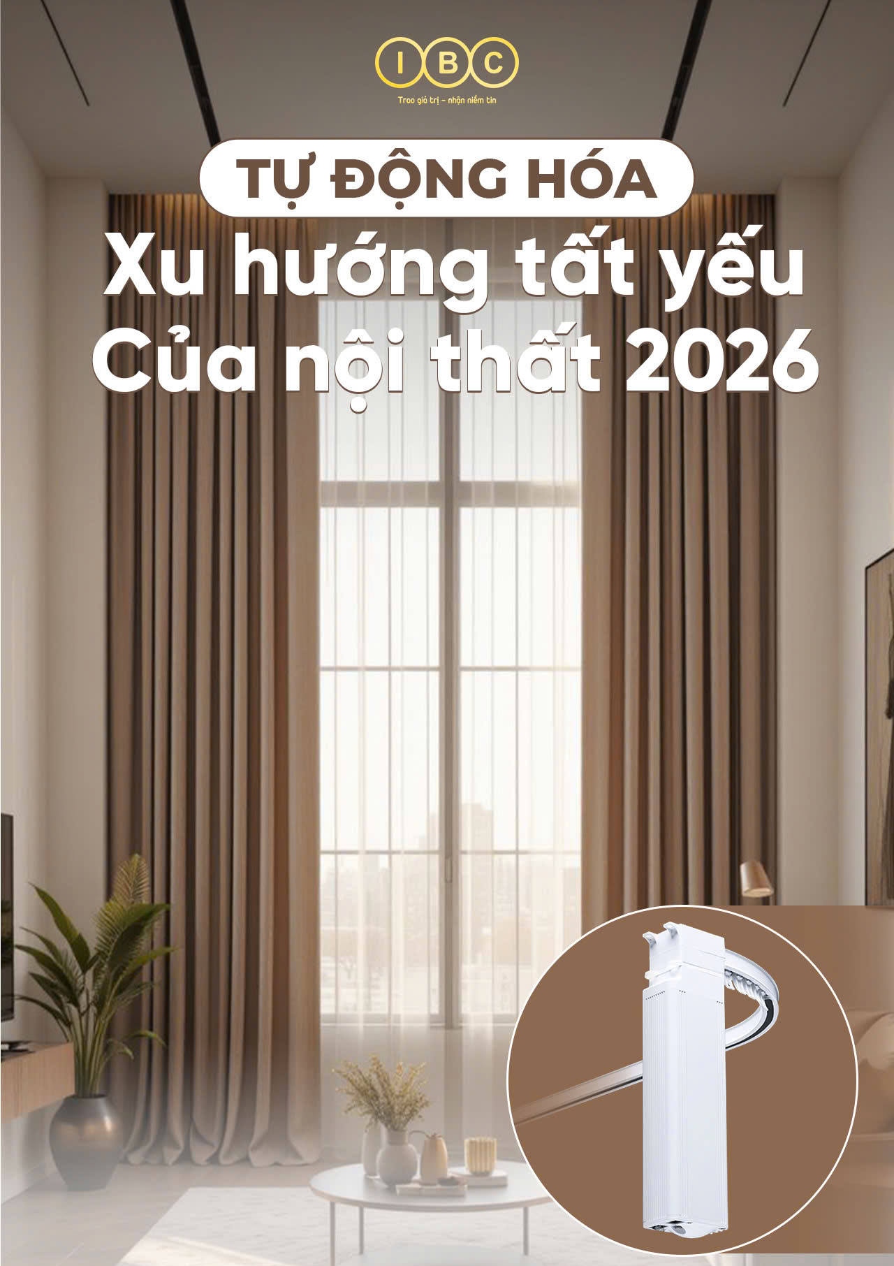 động cơ rèm cuốn tự động