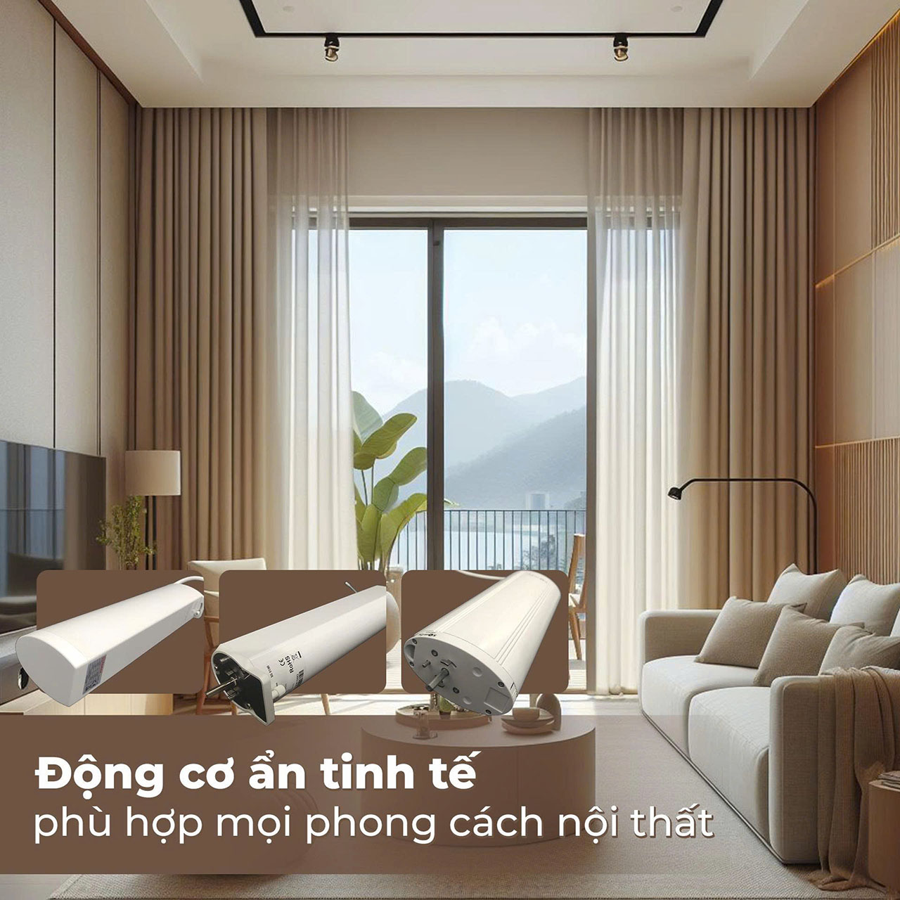Rèm cửa tự động điều khiển từ xa