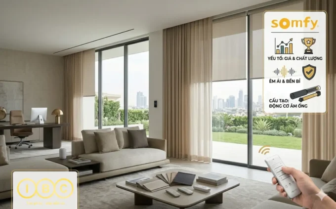 Báo giá động cơ cuốn Somfy - Đặc điểm tính năng cấu tạo động cơ cuốn Somfy