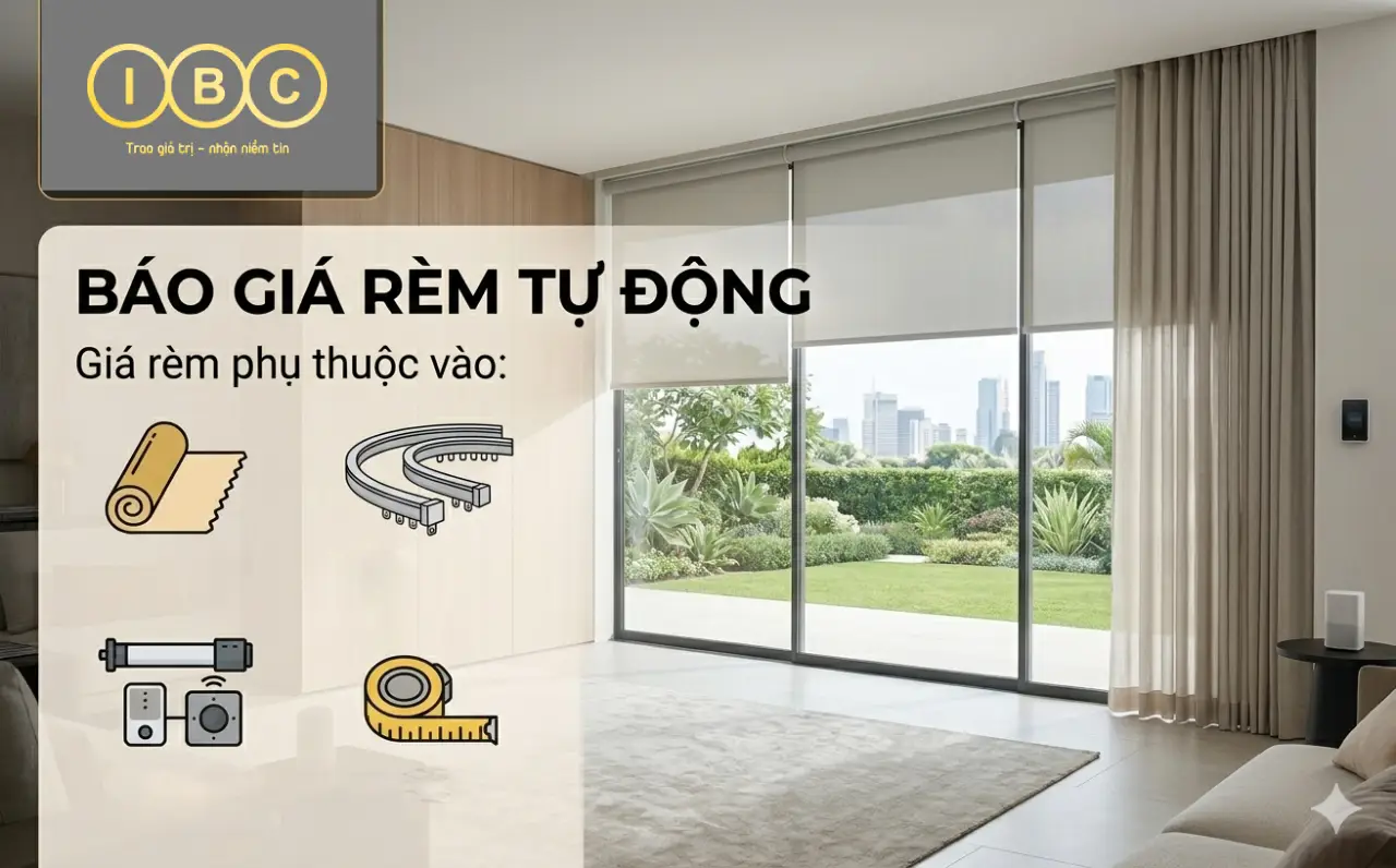 Báo giá rèm tự động - Giá rèm tự động phụ thuộc vào những yếu tố nào?