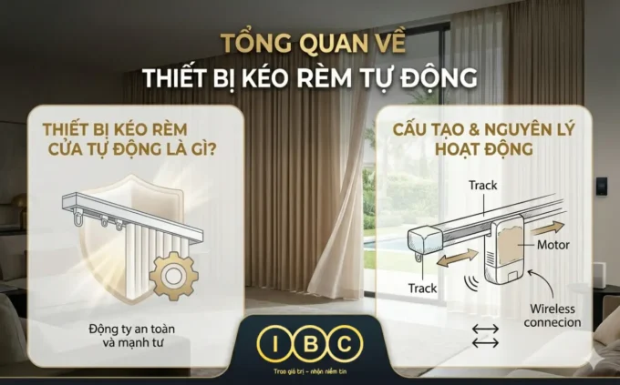 Thiết bị kéo rèm cửa tự động là gì? Cấu tạo và nguyên lý hoạt động