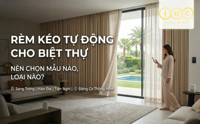 Rèm kéo tự động cho biệt thự nên chọn mẫu nào, loại nào?