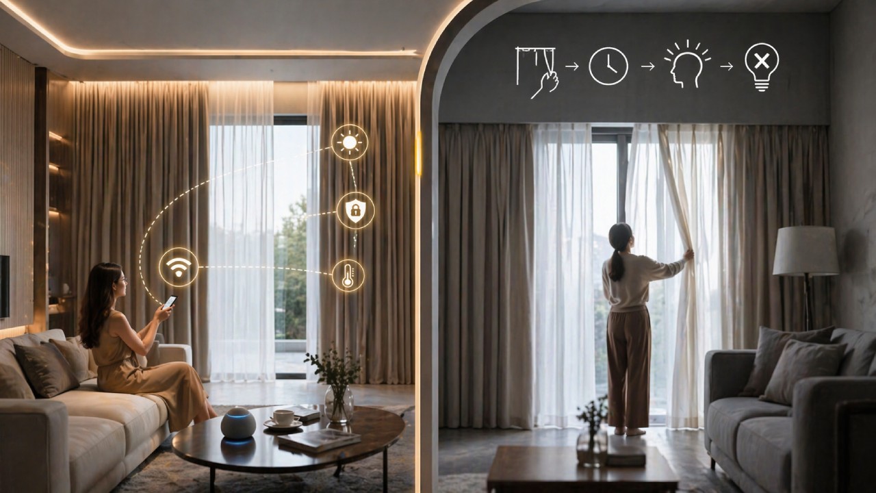 Có nên lắp rèm điện cho nhà thông minh không