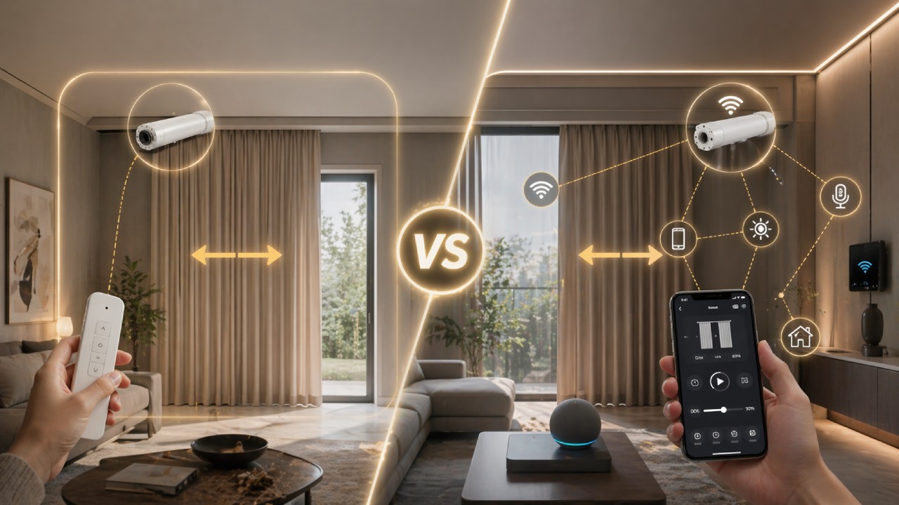 Hệ thống rèm thông minh tích hợp Smart Home gồm những gì