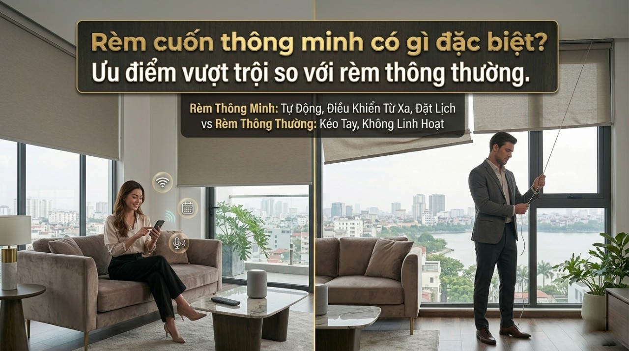Rèm cuốn thông minh có gì đặc biệt