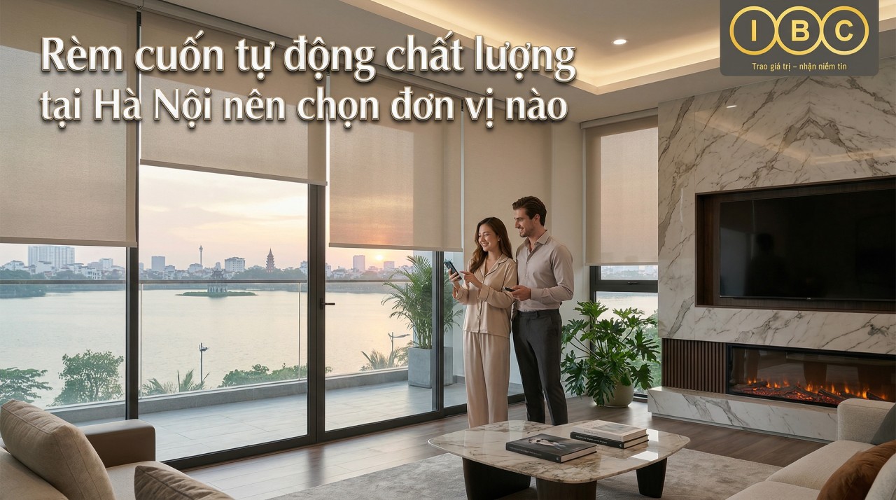 Rèm cuốn tự động chất lượng tại Hà Nội