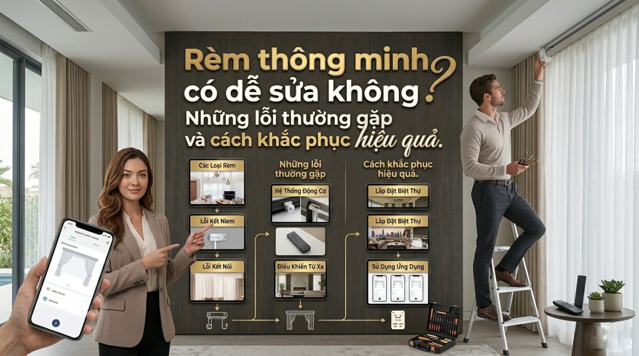 Rèm thông minh có dễ sửa không
