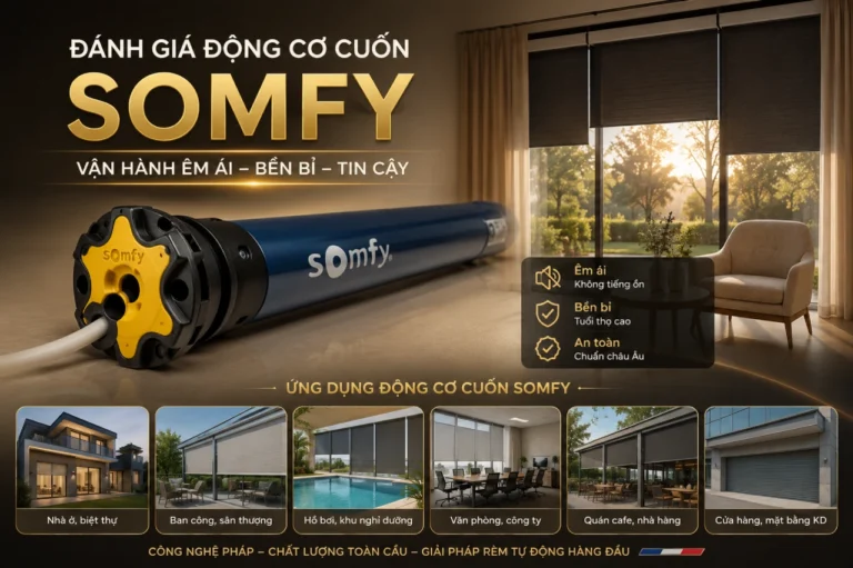 Đánh giá động cơ cuốn Somfy - Ứng dụng động cơ cuốn Somfy dd