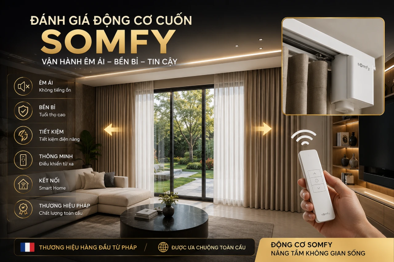 Động Cơ Cuốn Somfy Là Gì Vì Sao Được Ưa Chuộng Toàn Cầu