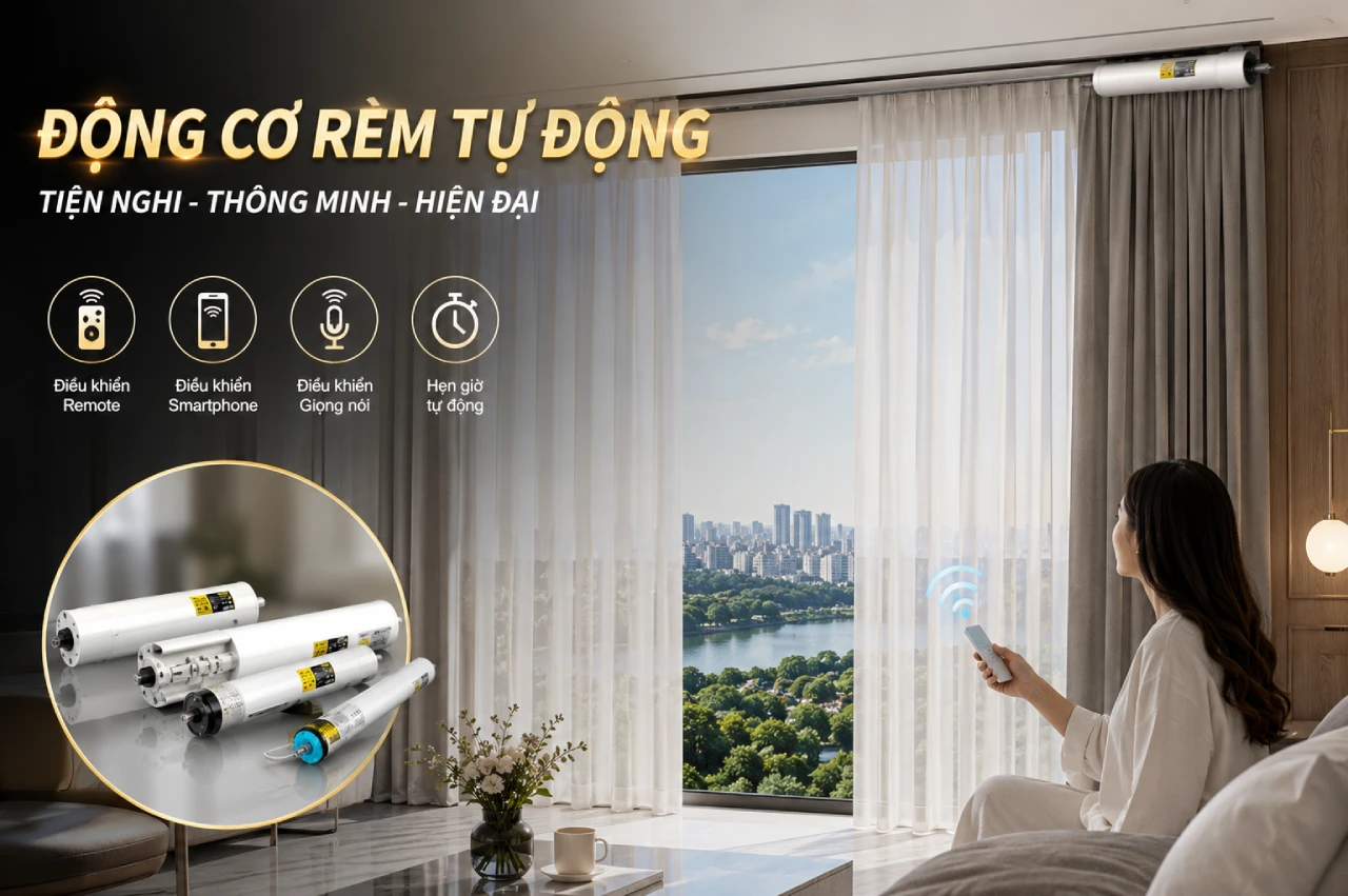 Động Cơ Rèm Tự Động Là Gì Vì Sao Ngày Càng Được Ưa Chuộng