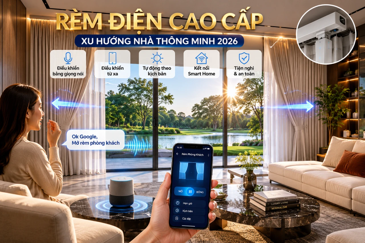 Rèm Điện Cao Cấp Là Gì Xu Hướng Nhà Thông Minh 2026