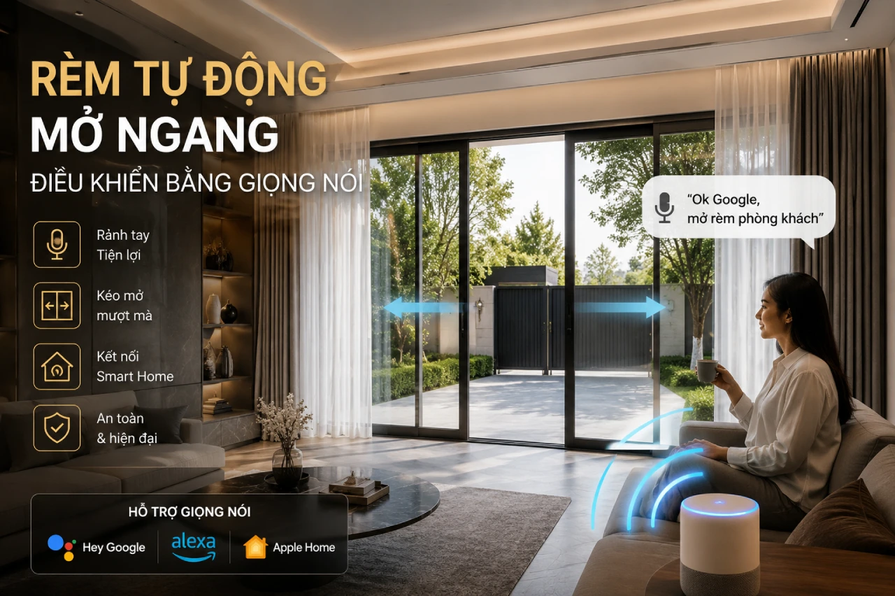 Rèm Tự Động Có Dùng Giọng Nói Được Không