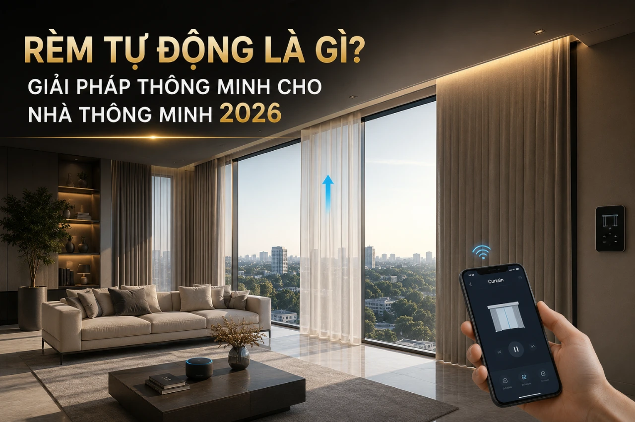 Rèm Tự Động Là Gì Vì Sao Được Ưa Chuộng Trong Nhà Thông Minh 2026