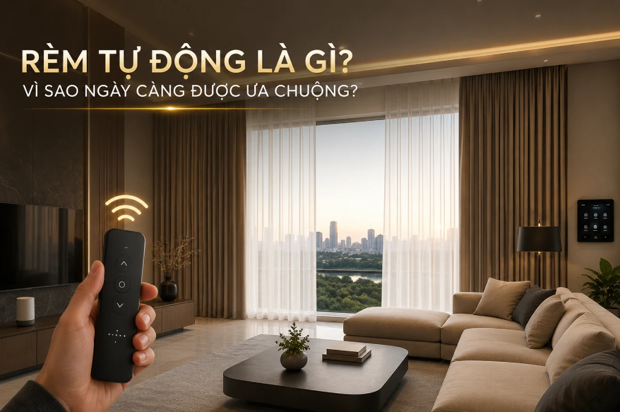 Rèm Tự Động Là Gì Vì Sao Ngày Càng Được Ưa Chuộng