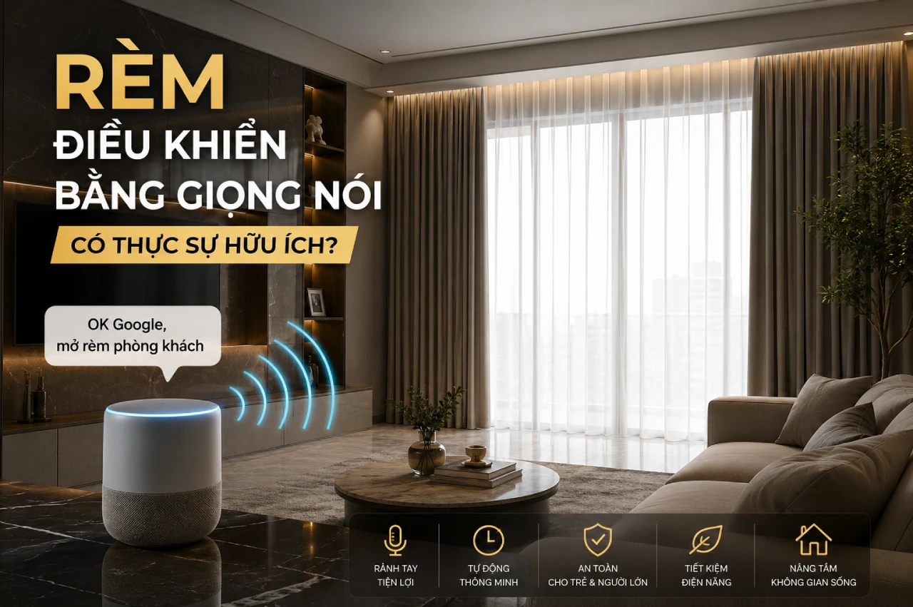 Rèm điều khiển bằng giọng nói có thực sự hữu ích không dd