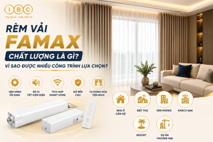 Động cơ rèm vải Famax FM68 FM75 Pre65 chính hãng chất lượng